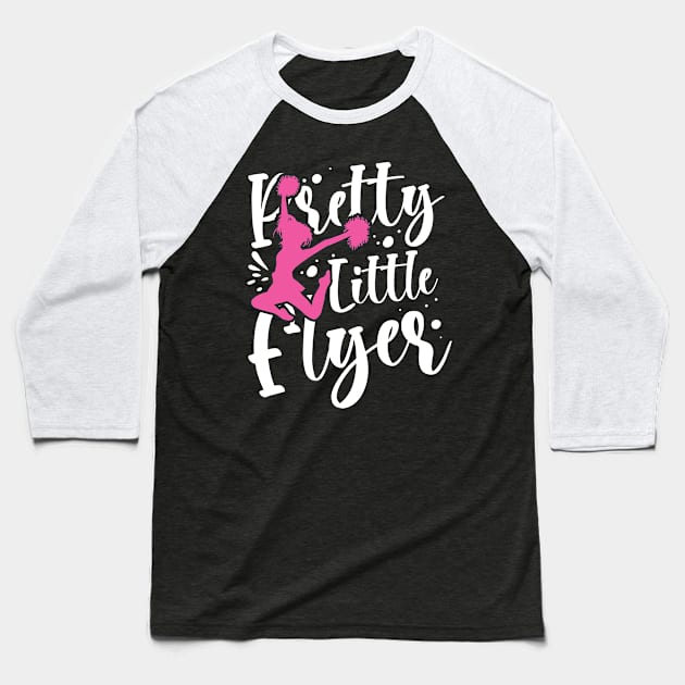 Pretty Little Flyer - Cheerleading Baseball T-Shirt by AngelBeez29